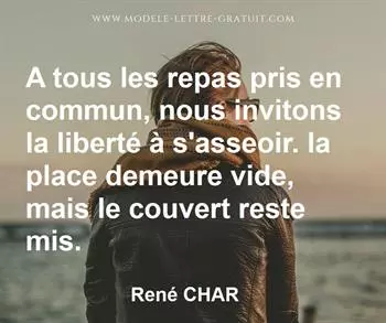 Citation de René CHAR