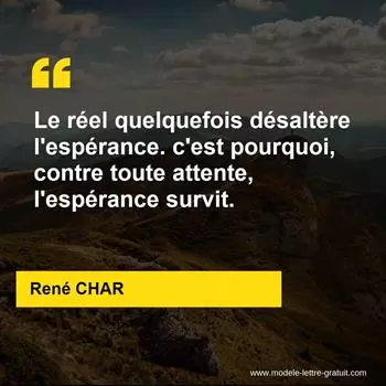Citation René CHAR