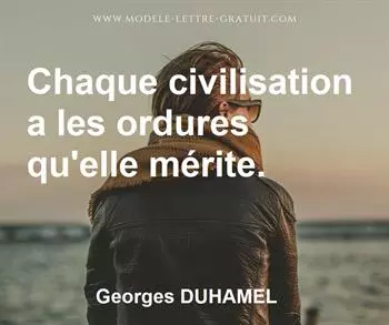 Citation de Georges DUHAMEL