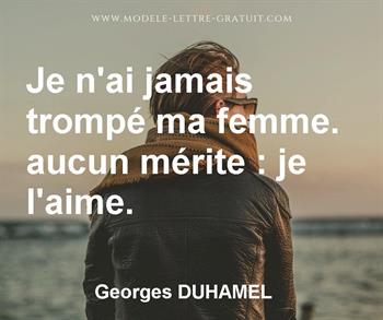 Citation de Georges DUHAMEL