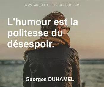 Citation de Georges DUHAMEL