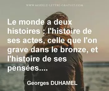 Citation de Georges DUHAMEL