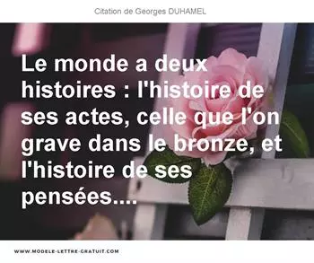 Citations Georges DUHAMEL