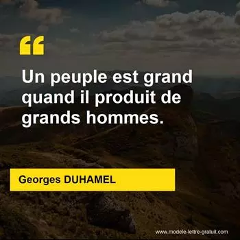Citation Georges DUHAMEL