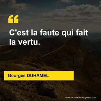 Citation Georges DUHAMEL