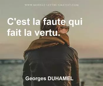 Citation de Georges DUHAMEL