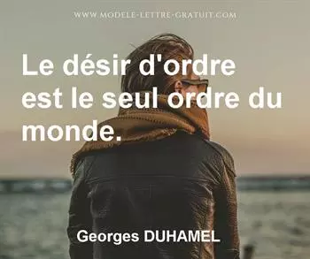 Citation de Georges DUHAMEL