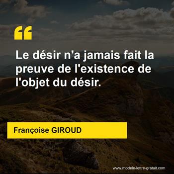 Citation de Françoise GIROUD