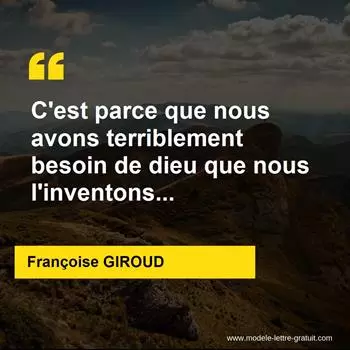 Citation Françoise GIROUD