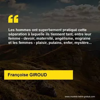 Citation Françoise GIROUD