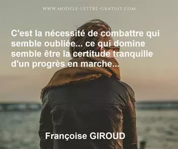 Citation de Françoise GIROUD