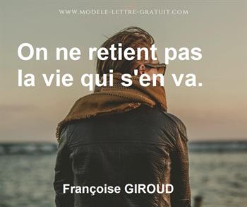 Citation de Françoise GIROUD