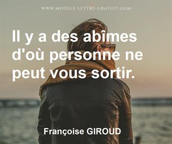 Citation de Françoise GIROUD