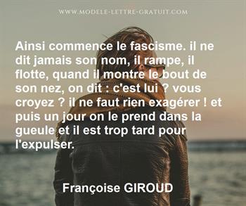 Citation de Françoise GIROUD
