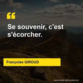 Citation Françoise GIROUD