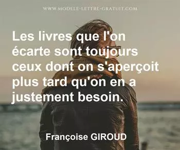 Citation de Françoise GIROUD
