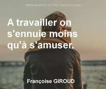 Citation de Françoise GIROUD