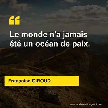 Citation Françoise GIROUD