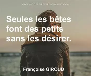 Citation de Françoise GIROUD