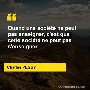 Citation Charles PÉGUY