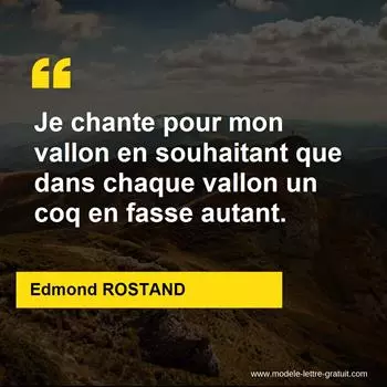 Citation Edmond ROSTAND