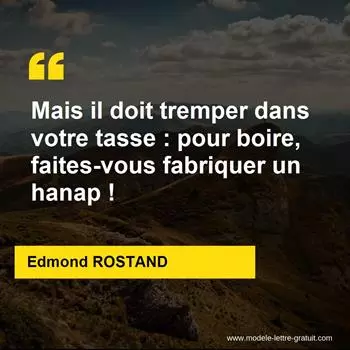 Citation Edmond ROSTAND