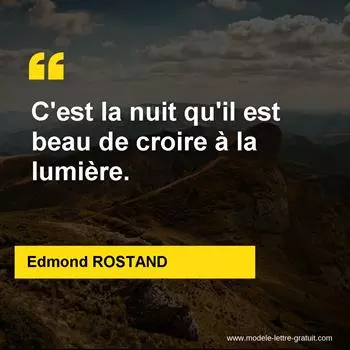 Citation Edmond ROSTAND