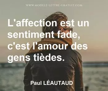 Citation de Paul LÉAUTAUD