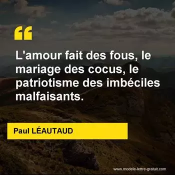 Citation Paul LÉAUTAUD