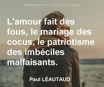 Citation de Paul LÉAUTAUD
