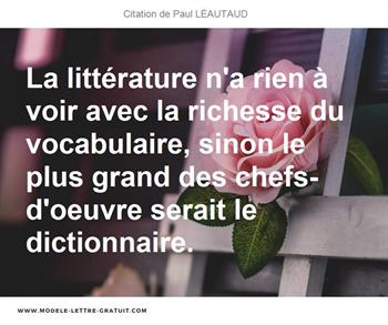 Citations Paul LÉAUTAUD
