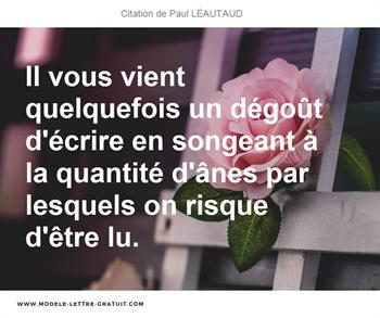 Citations Paul LÉAUTAUD