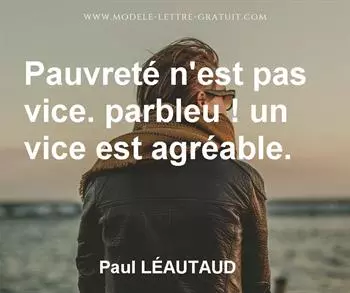 Citation de Paul LÉAUTAUD