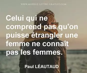 Citation de Paul LÉAUTAUD