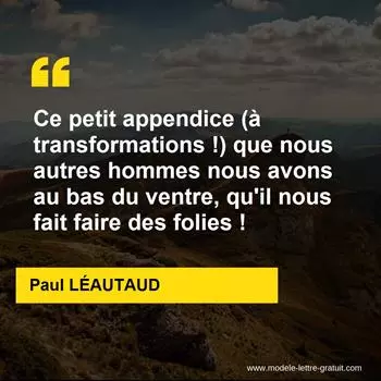 Citation Paul LÉAUTAUD