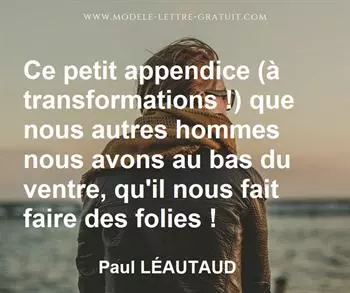 Citation de Paul LÉAUTAUD