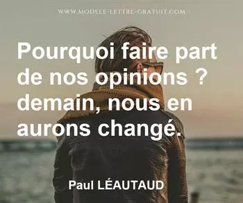 Citation de Paul LÉAUTAUD