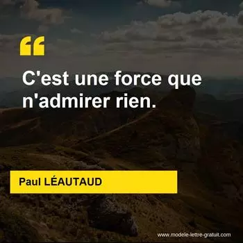 Citation Paul LÉAUTAUD