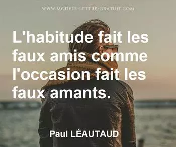 Citation de Paul LÉAUTAUD
