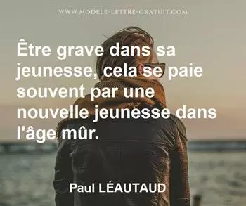 Citation de Paul LÉAUTAUD
