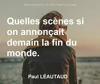 Citation de Paul LÉAUTAUD