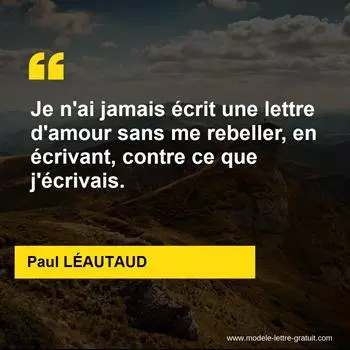 Citation Paul LÉAUTAUD