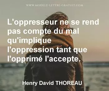 Citation de Henry David THOREAU