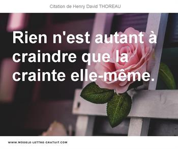 Citations Henry David THOREAU