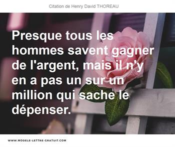 Citations Henry David THOREAU