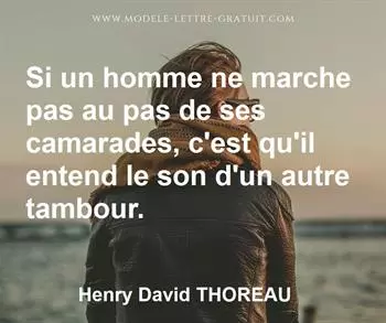 Citation de Henry David THOREAU