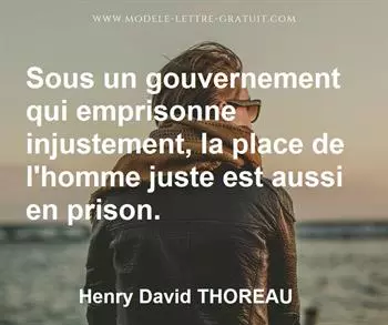 Citation de Henry David THOREAU