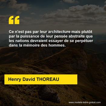 Citation de Henry David THOREAU