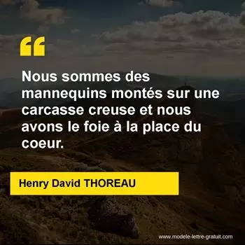 Citation Henry David THOREAU