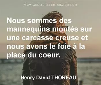 Citation de Henry David THOREAU